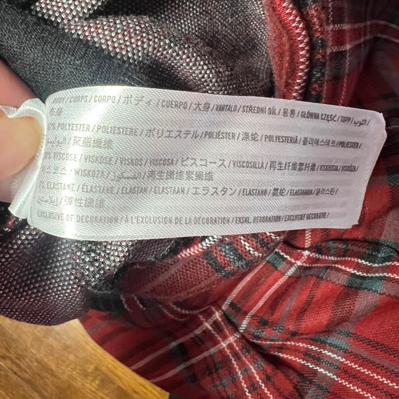 Hollister Ultra High Rise Plaid Skirt Skort Shorts Size Small Schoolgirl Grunge - Picture 7 of 7